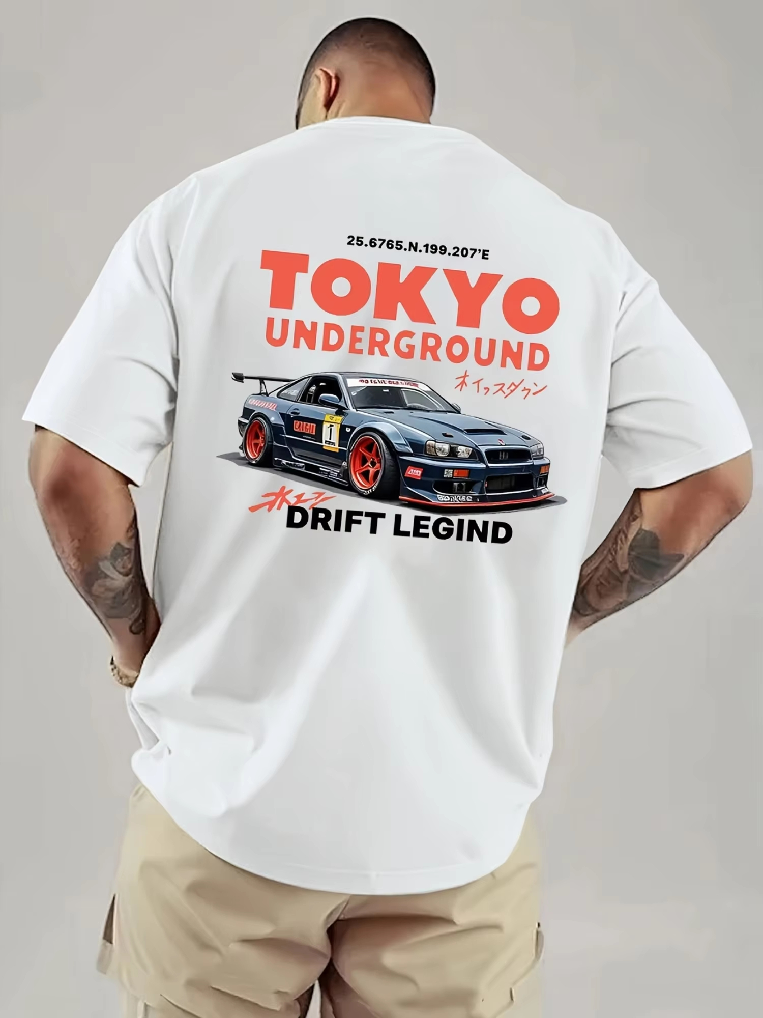 Street Fashion In Tokyo - Men's Cotton T-shirt for Summer Casual