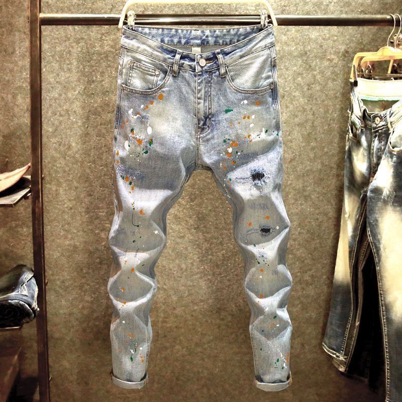 Distressed Jean Rip - New Arrival Kpop Korean Style Men's