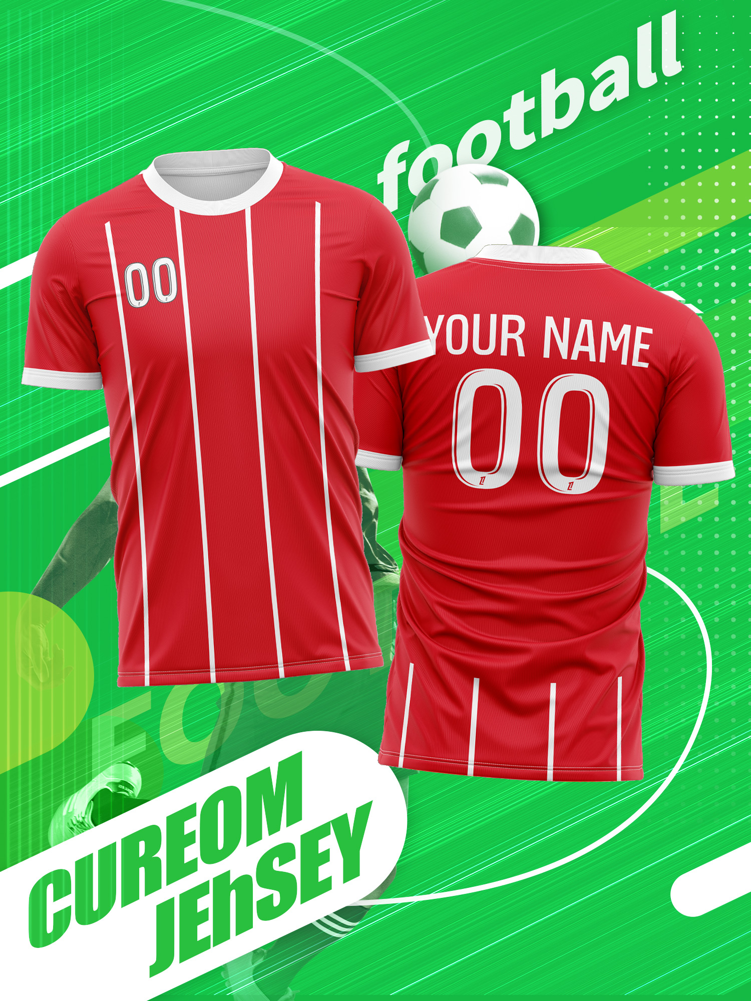 Street Fashion Name - Custom Photo Name Number Soccer Jersey
