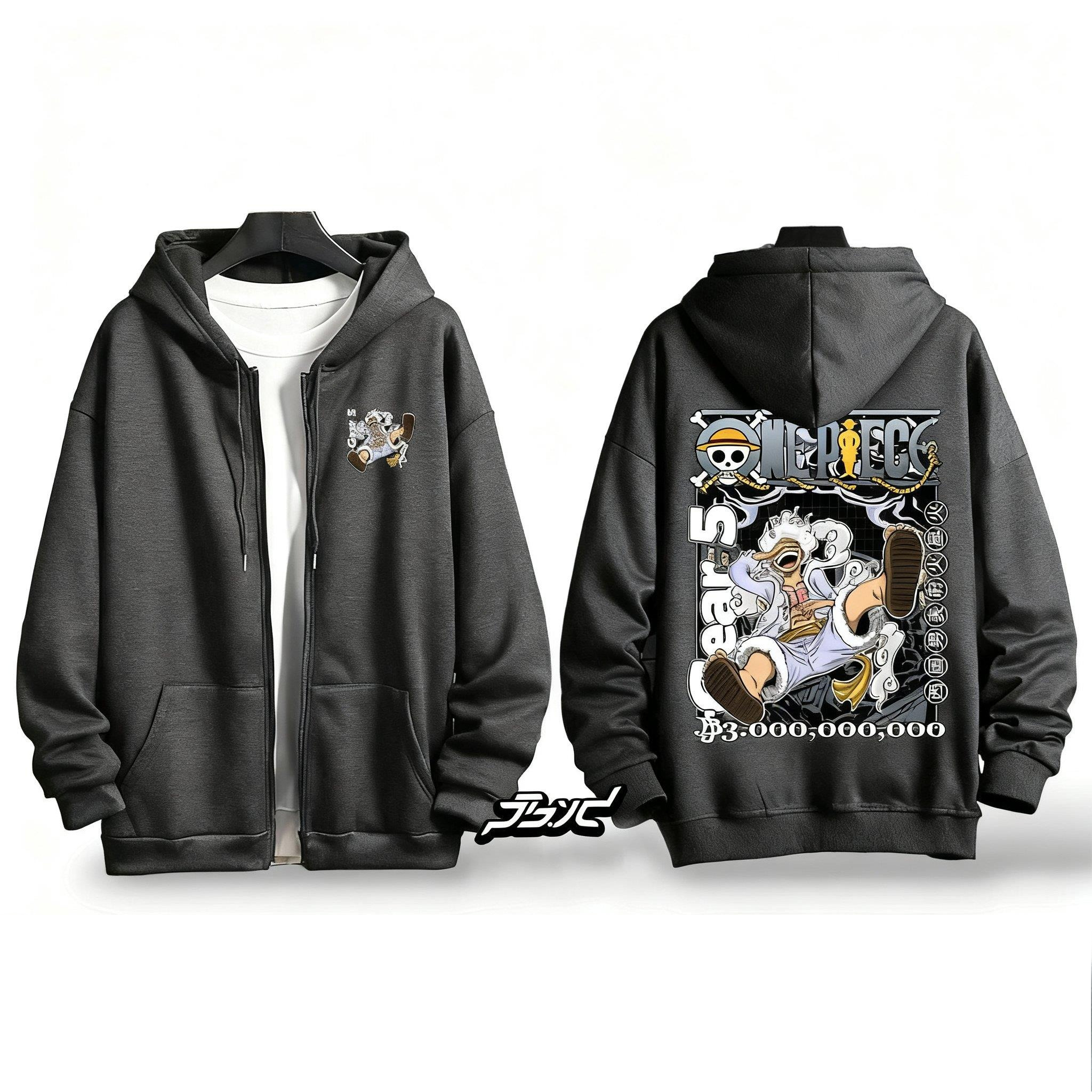 Graphic Hoodie Streetwear - One Piece Gear 5 Luffy Anime