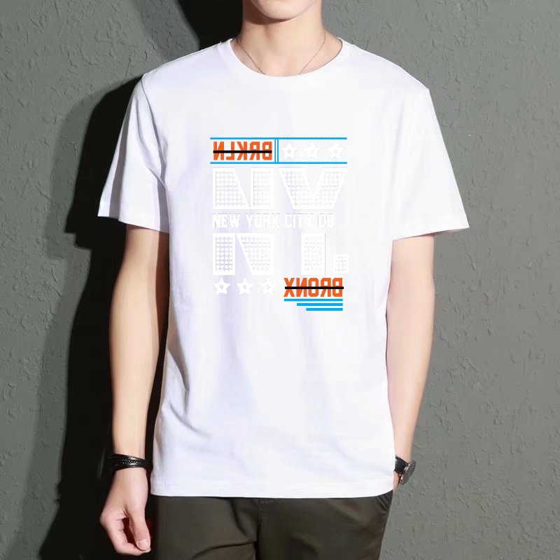 Men's Black Round-Neck Short-S - đánh giá và giá Street Style New York Fashion