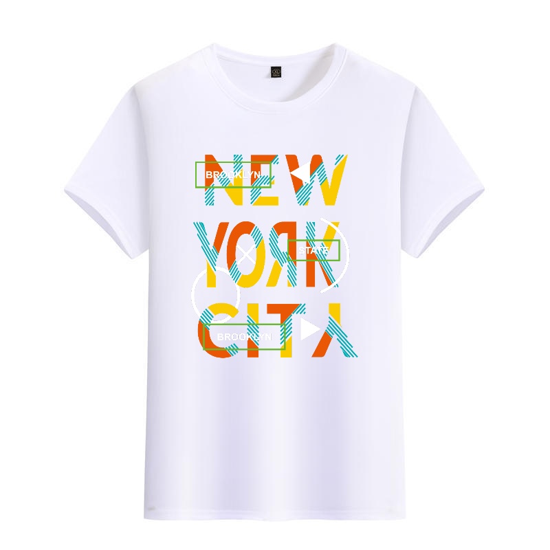Men's Black Round-Neck Short-S - đánh giá và giá Street Style New York Fashion
