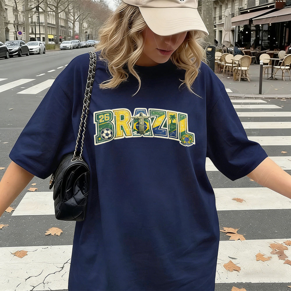Brazil 2026 Soccer Tee Retro F - đánh giá và giá Street Fashion Brazil