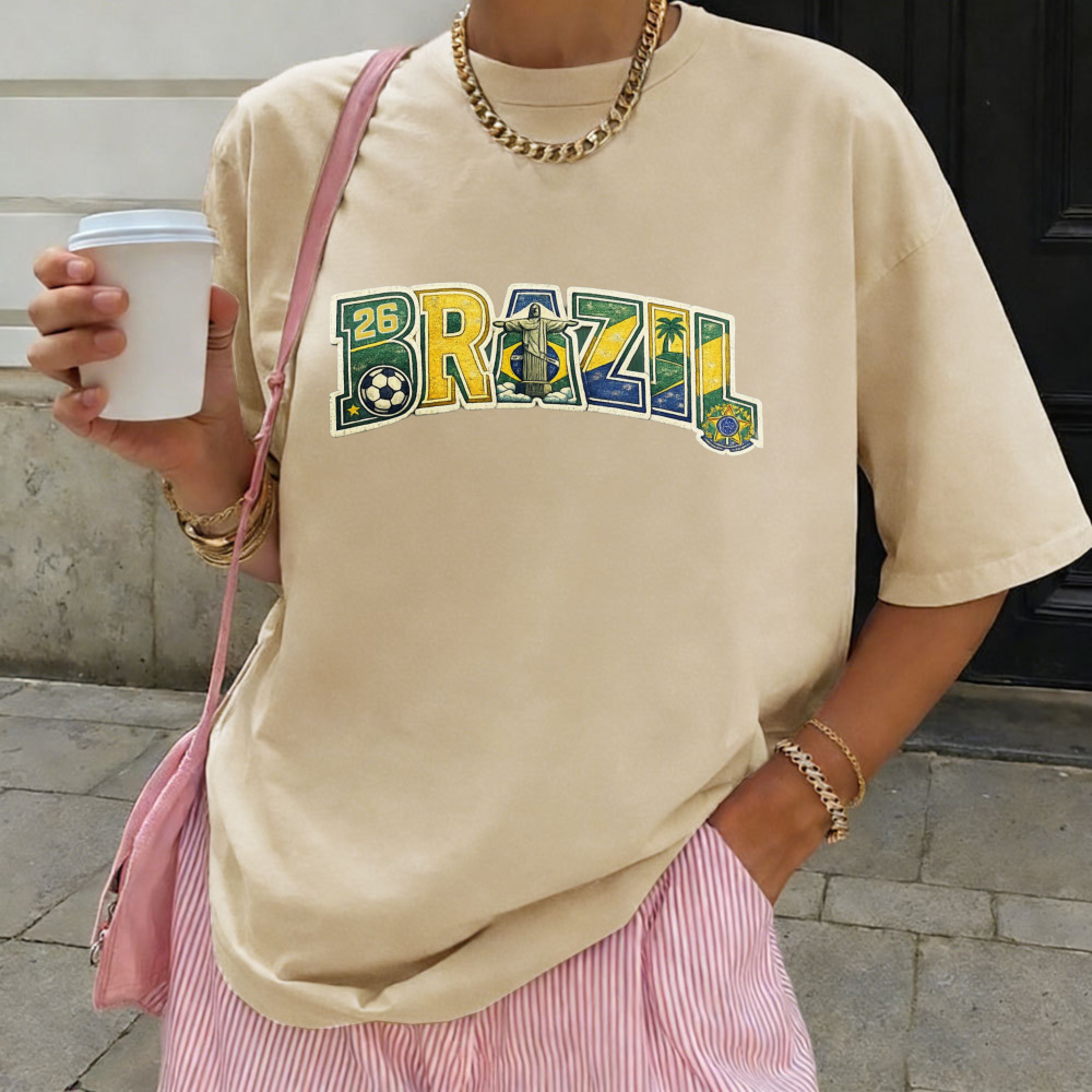 Brazil 2026 Soccer Tee Retro F - đánh giá và giá Street Fashion Brazil