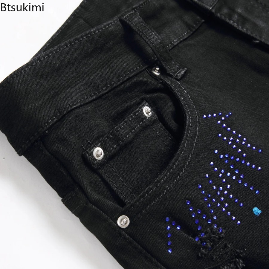 2026 New Men's Fashion Crystal - đánh giá và giá Distressed Jean Rip