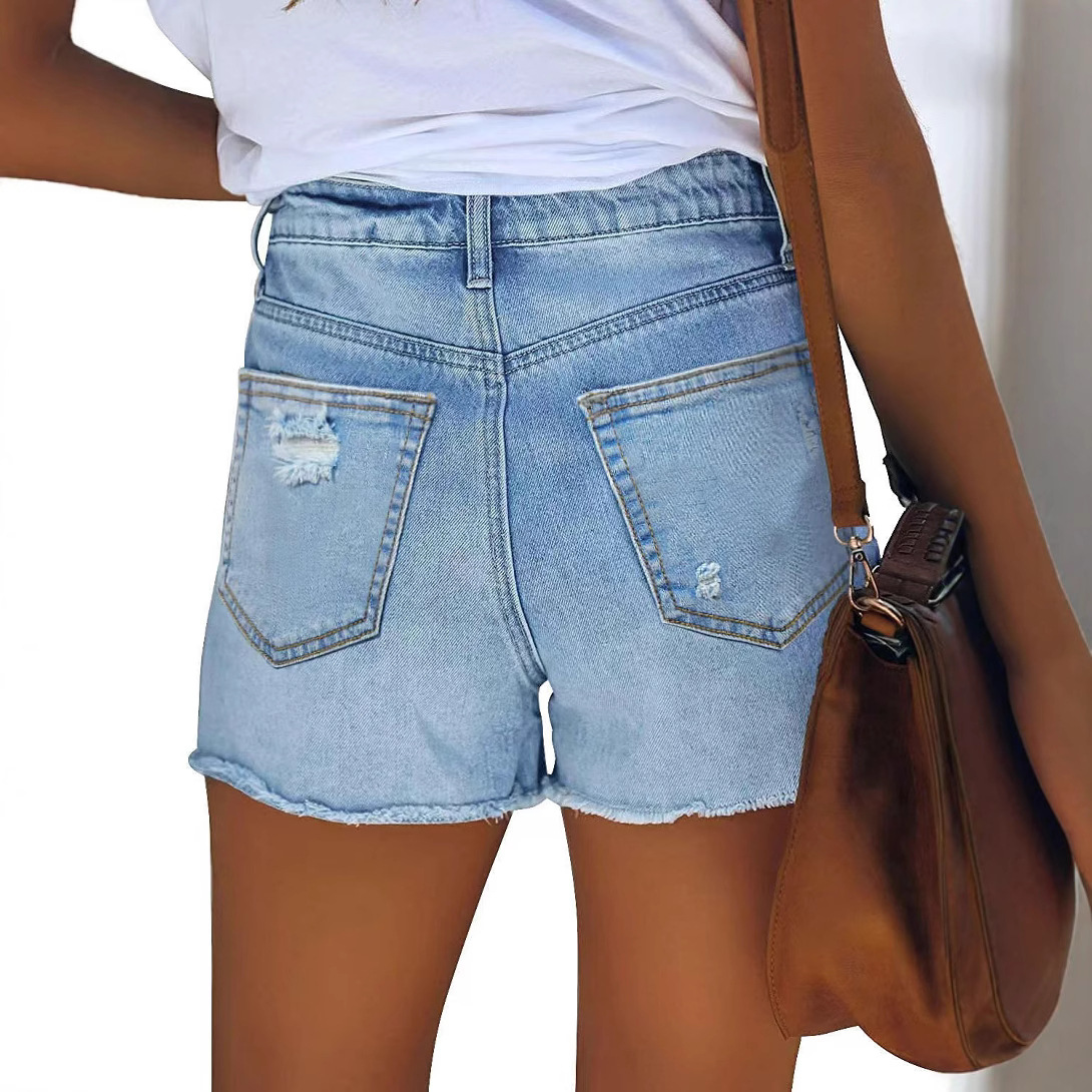 Shorts Denim Ripped Holes Dist - đánh giá và giá Distressed Jean Rip