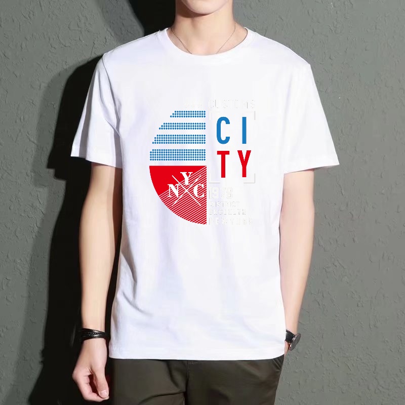 Men's Black Round-Neck Short-S - đánh giá và giá Street Style New York Fashion
