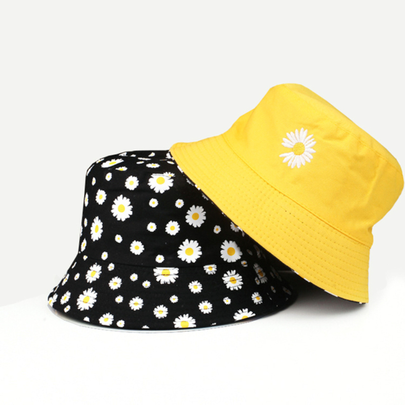 Summer Daisy Double-Sided  Buc - đánh giá và giá Bucket Hat Embroidered