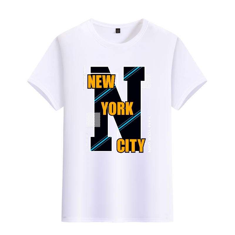 Men's Black Round-Neck Short-S - đánh giá và giá Street Style New York Fashion