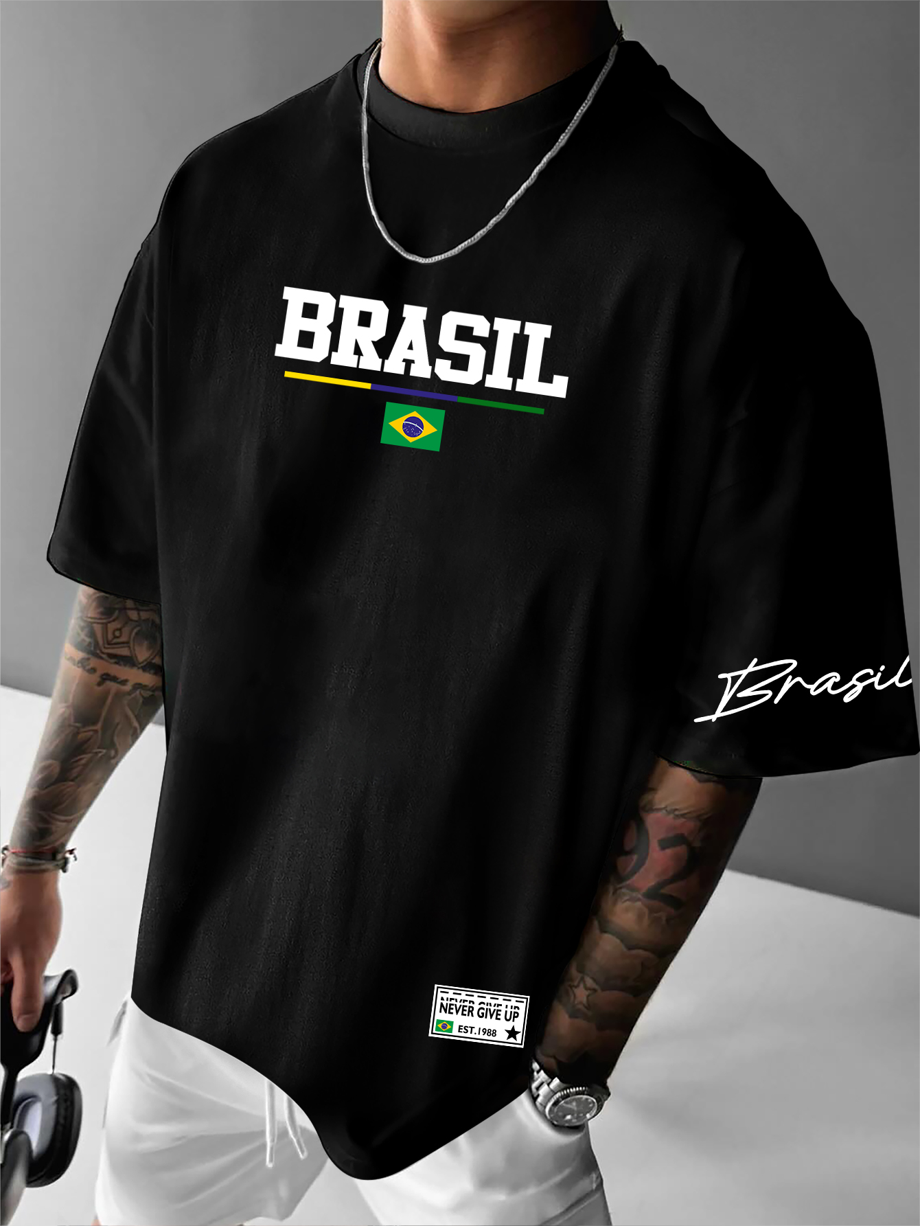 Men's American Retro Brazil Fl - đánh giá và giá Street Fashion Brazil
