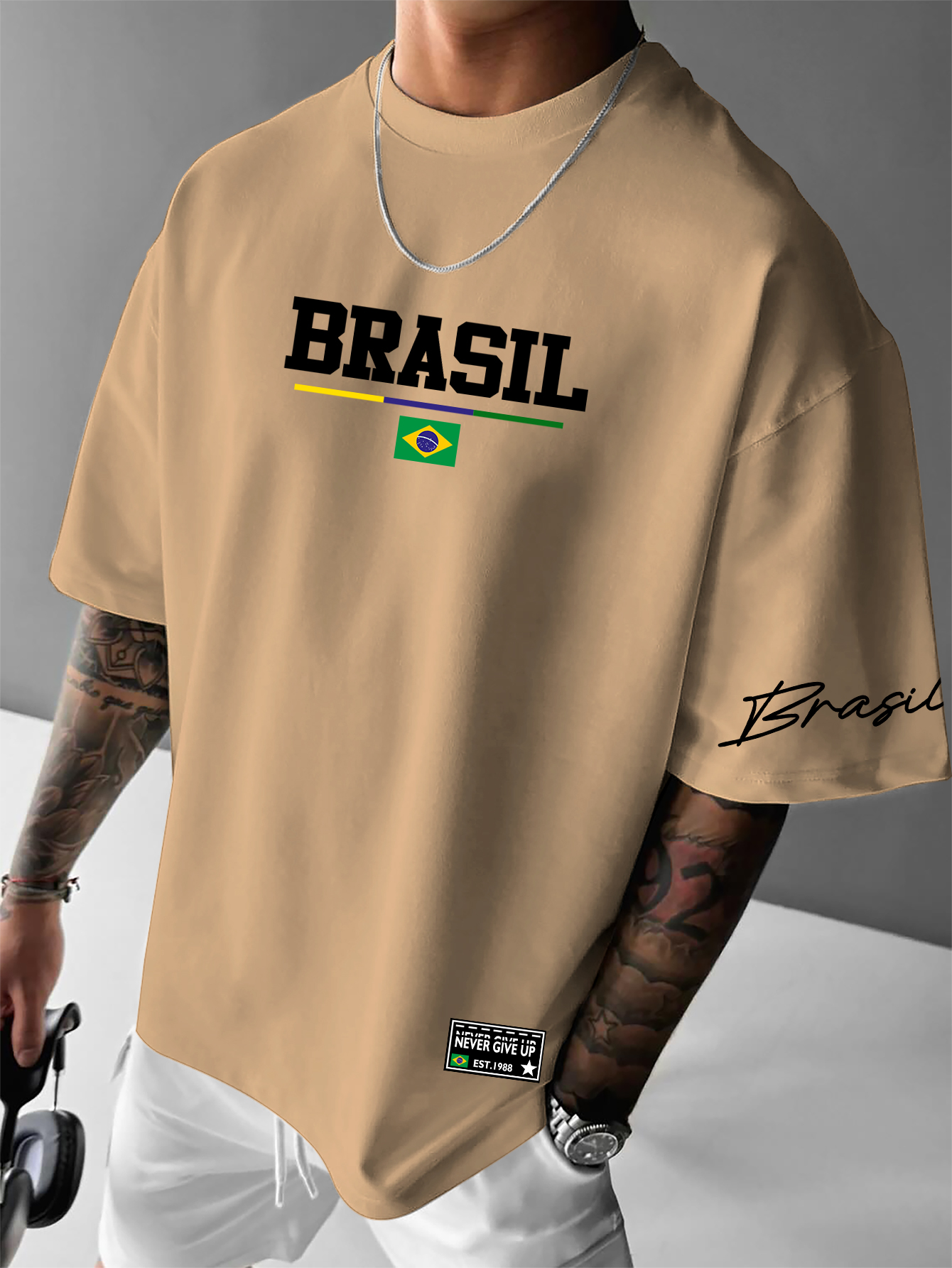 Men's American Retro Brazil Fl - đánh giá và giá Street Fashion Brazil