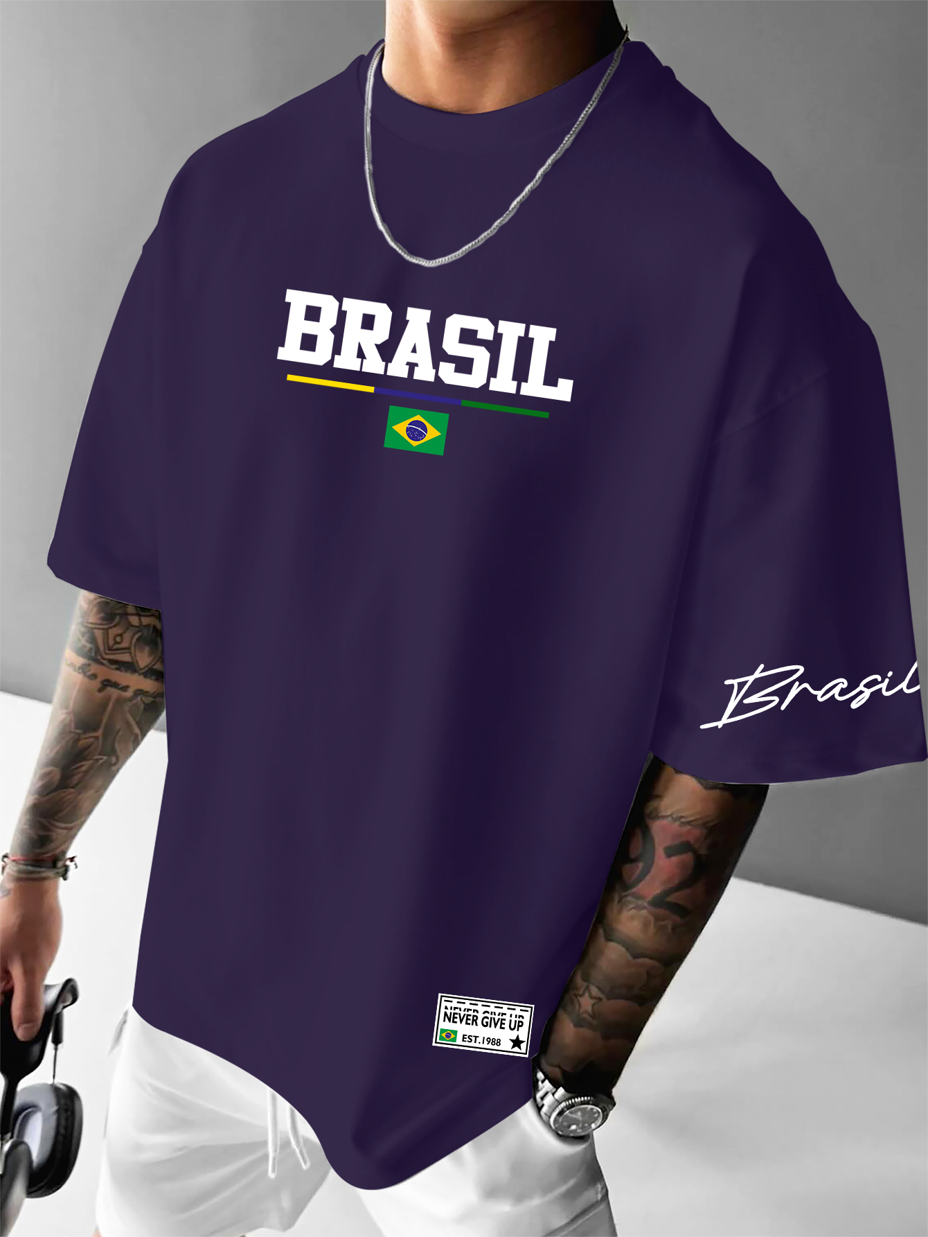 Men's American Retro Brazil Fl - đánh giá và giá Street Fashion Brazil