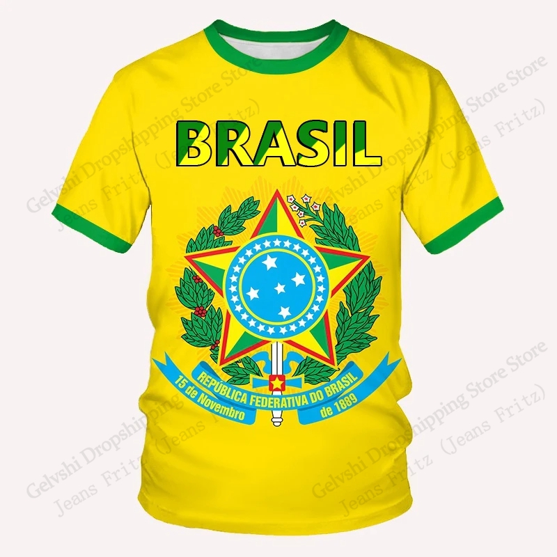 Brazil Letter Mens T-shirt Bra - đánh giá và giá Street Fashion Brazil
