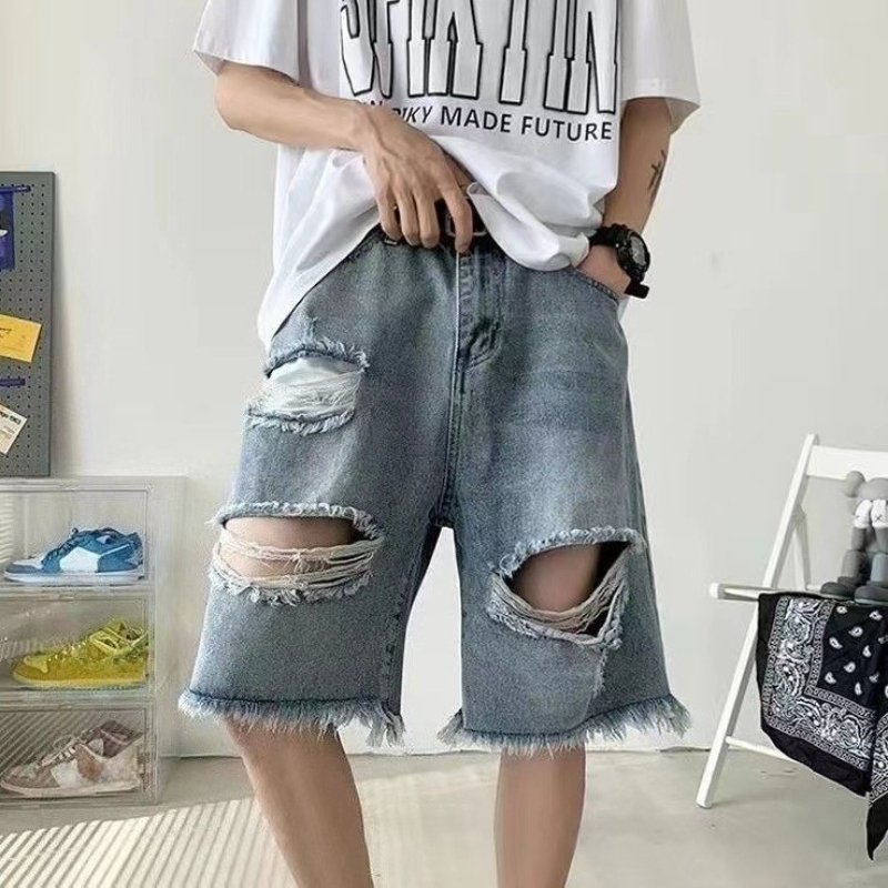 Edgy Cool Men's Ripped Denim S - đánh giá và giá Street Fashion Hong Kong