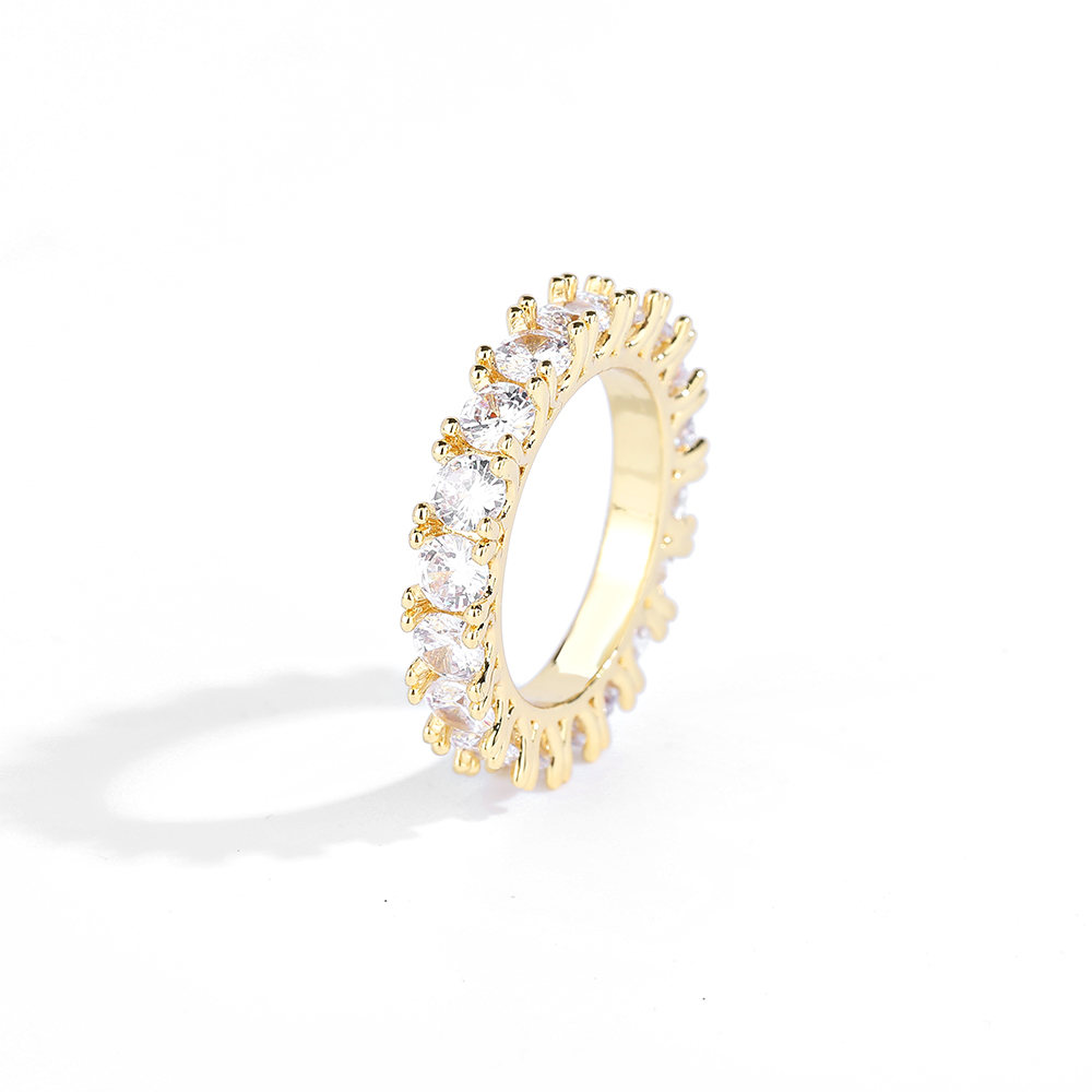 Tennis 4MM Solid Brass Plated  - đánh giá và giá Street Fashion Rings