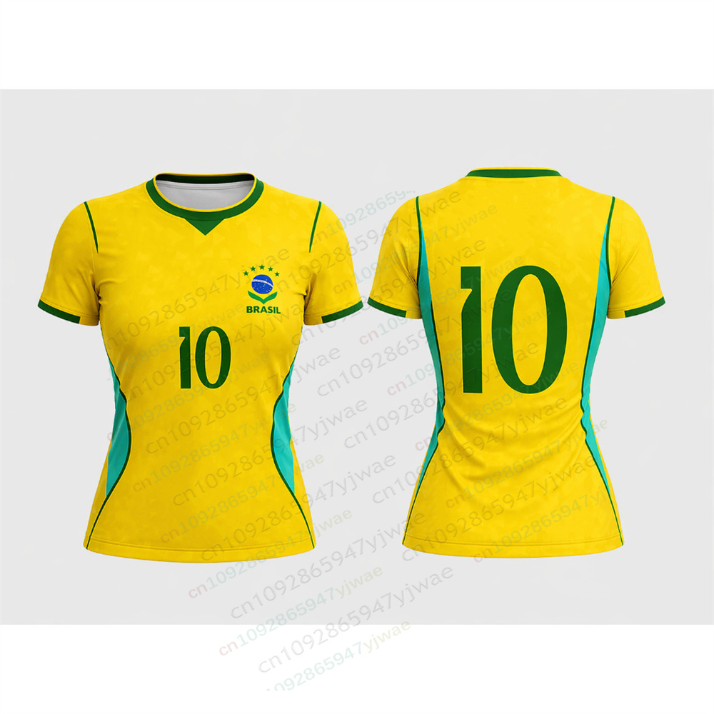 Brazil Yellow Football Shirt F - đánh giá và giá Street Fashion Brazil