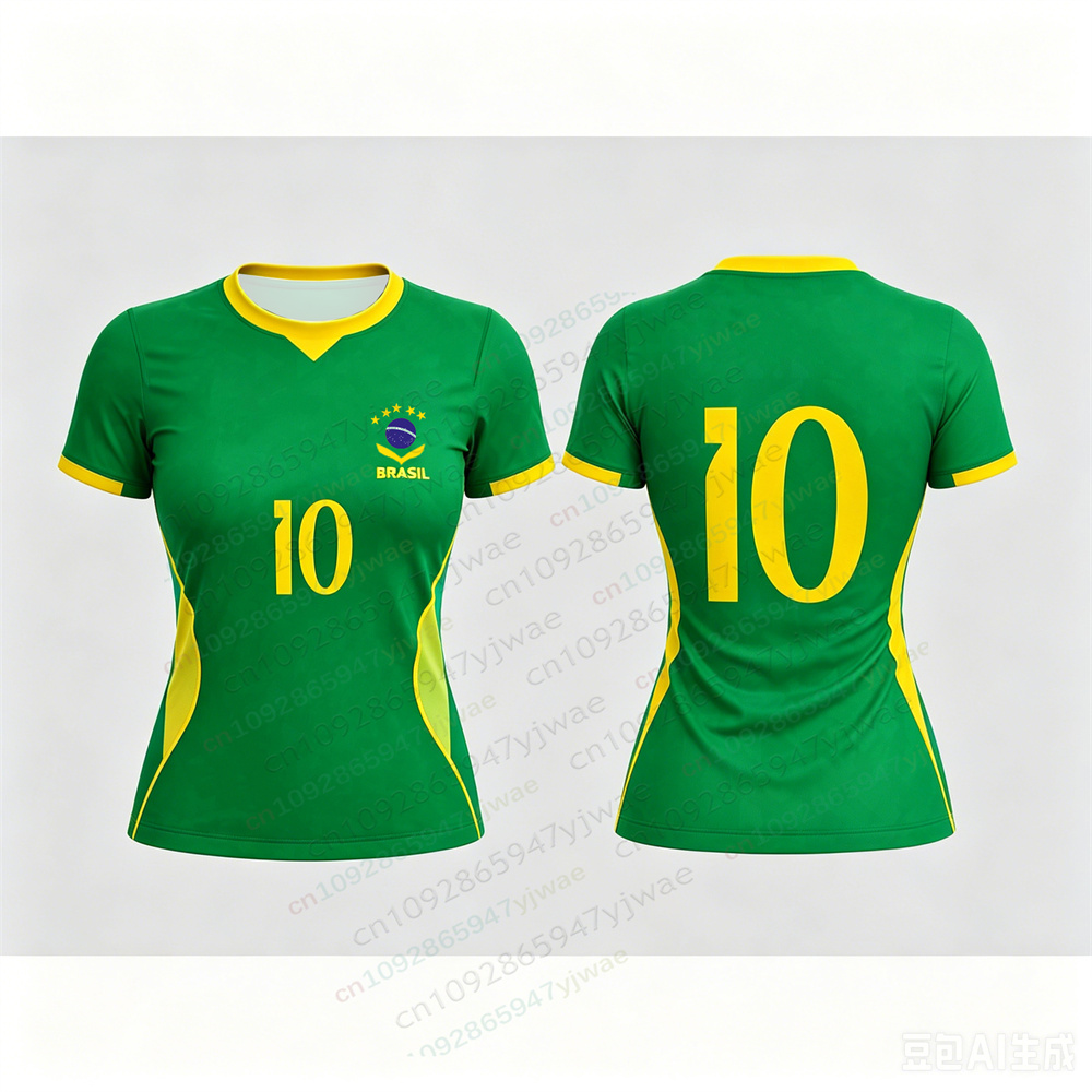 Brazil Yellow Football Shirt F - đánh giá và giá Street Fashion Brazil