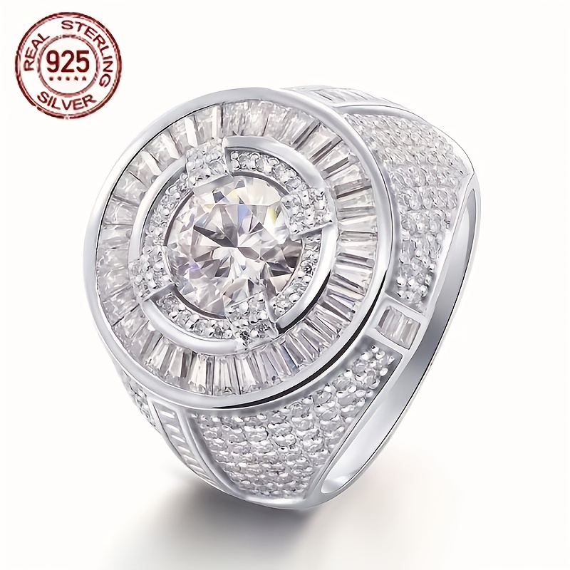 Luxury Men's Solid 925 Sterlin - đánh giá và giá Street Fashion Rings