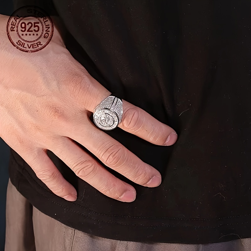 Luxury Men's Solid 925 Sterlin - đánh giá và giá Street Fashion Rings