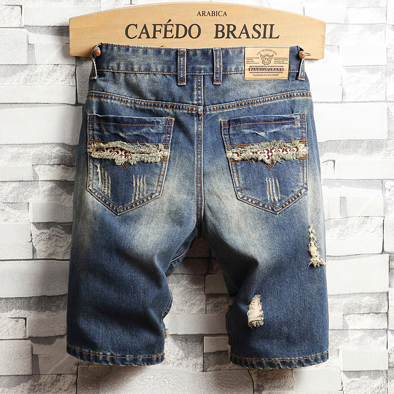 Ripped Hip-hop Denim Shorts Me - đánh giá và giá Distressed Jean Rip
