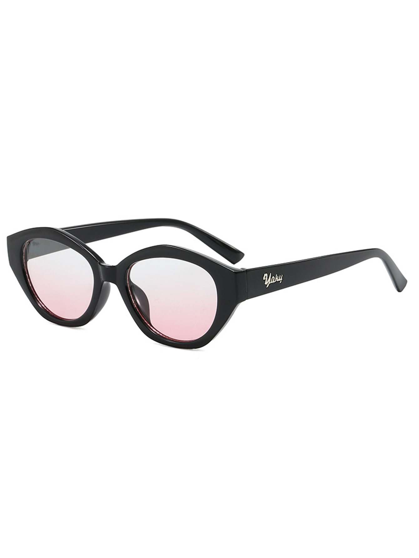 1Pc Niche Black Frame Pink Gra - đánh giá và giá Street Fashion Pose