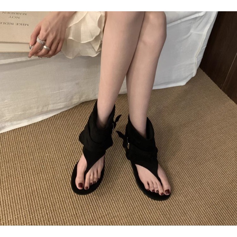 2025Spring Clip Toe Flats Sand - đánh giá và giá Street Fashion Clothing