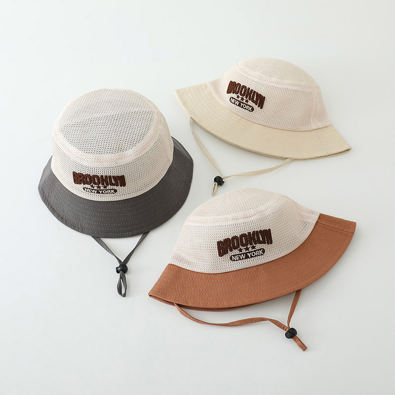 Letter Embroidered Baby Sun Ha - đánh giá và giá Bucket Hat Embroidered