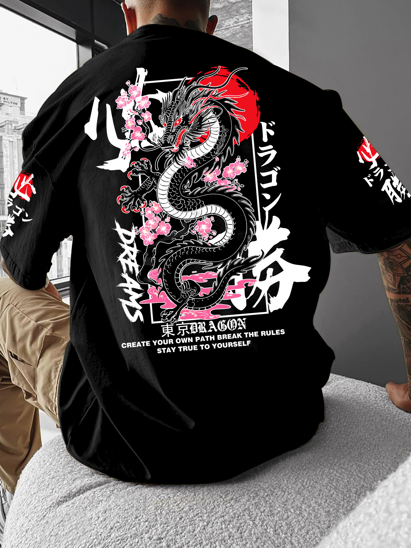 New Men Summer T-shirt  Street - đánh giá và giá Street Fashion In Tokyo