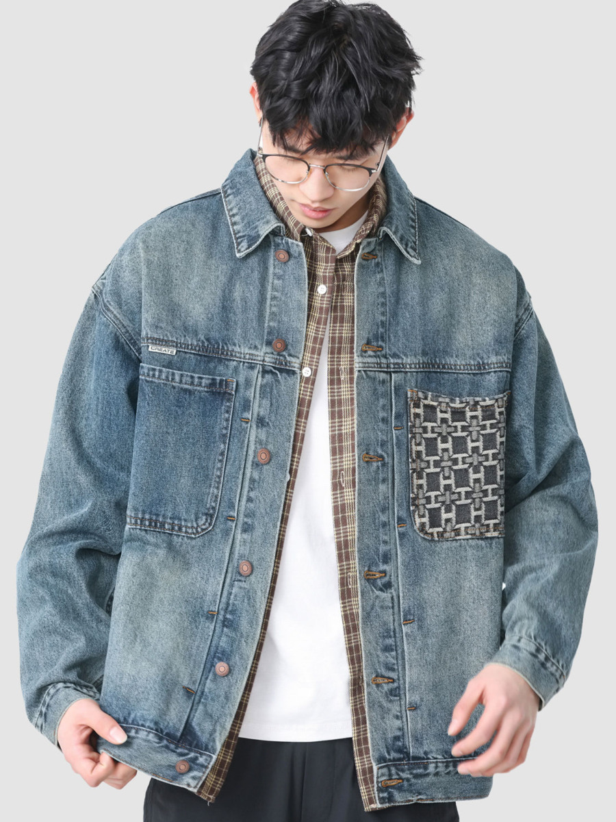 Vintage Embroidery Pocket Deni - đánh giá và giá Street Fashion Hong Kong