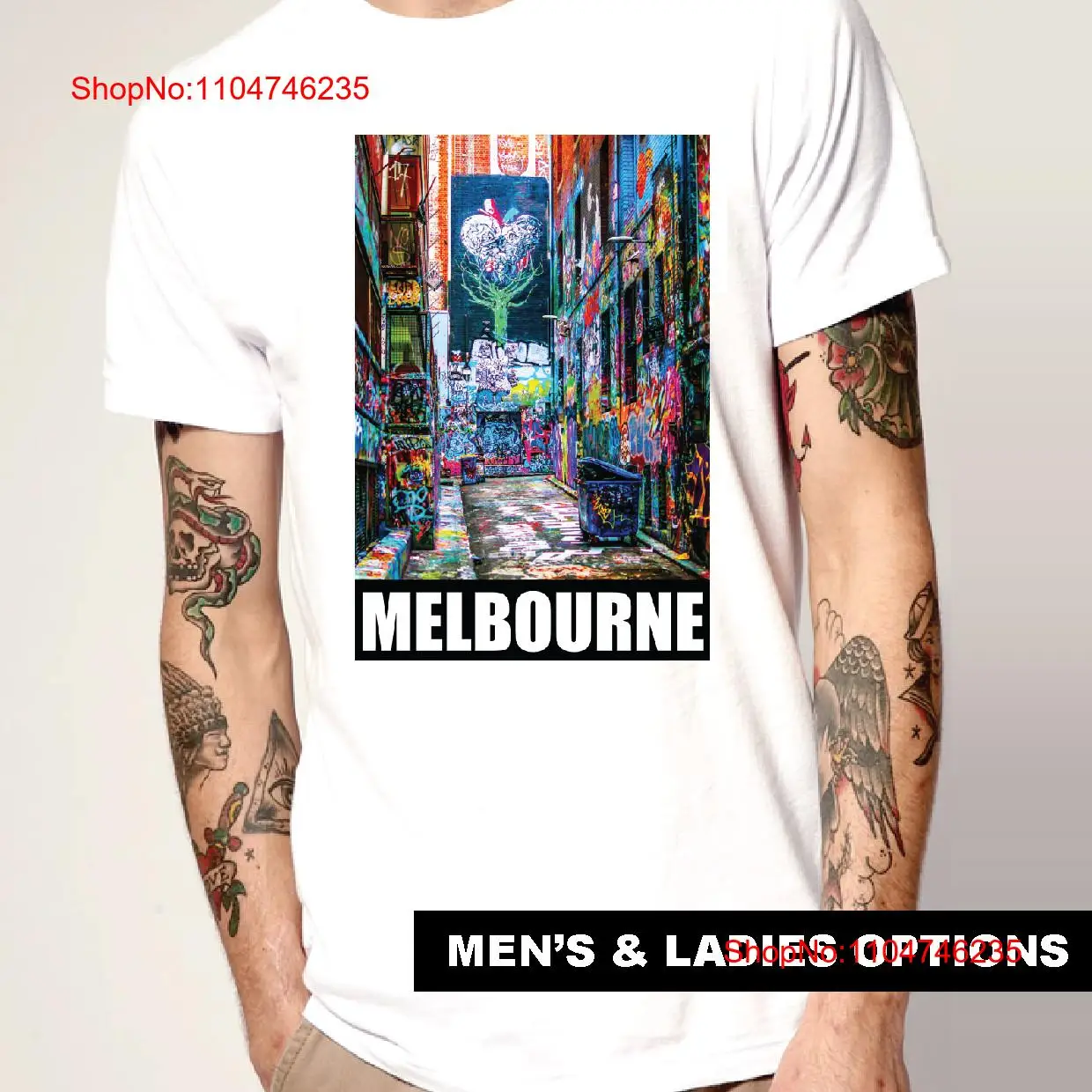 Cool T Shirt Graffiti MELBOURN - đánh giá và giá Street Fashion Melbourne
