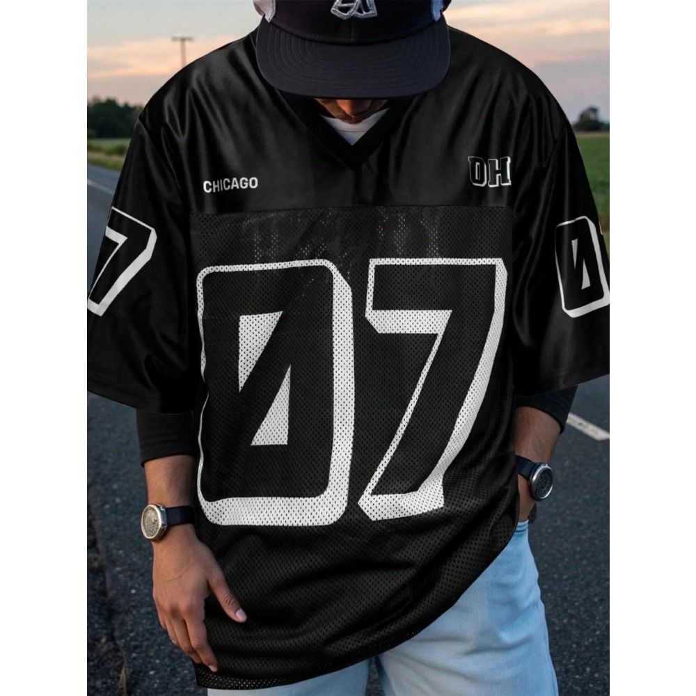 2026 Summer New Men's V-Neck T - đánh giá và giá Street Fashion Clothing