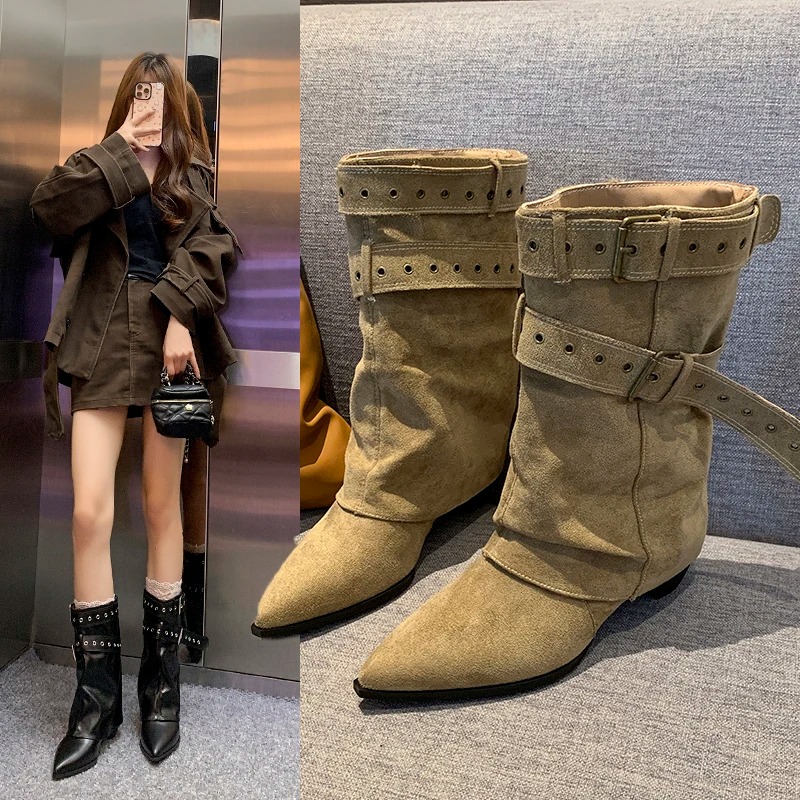 2025 Pointed Toe Women's Winte - đánh giá và giá Street Fashion Clothing