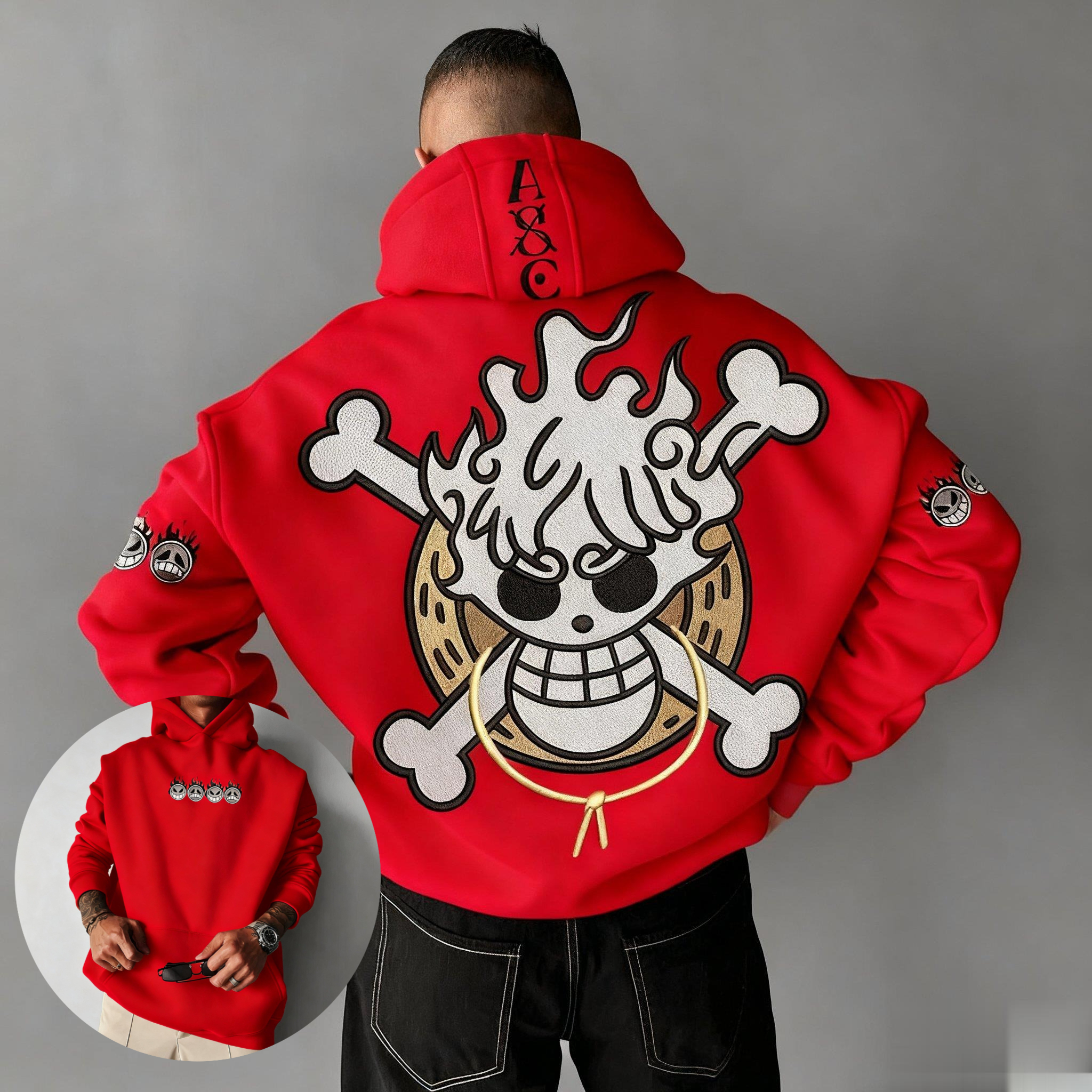 Oversized One Piece Anime Hood - đánh giá và giá Graphic Hoodie Streetwear