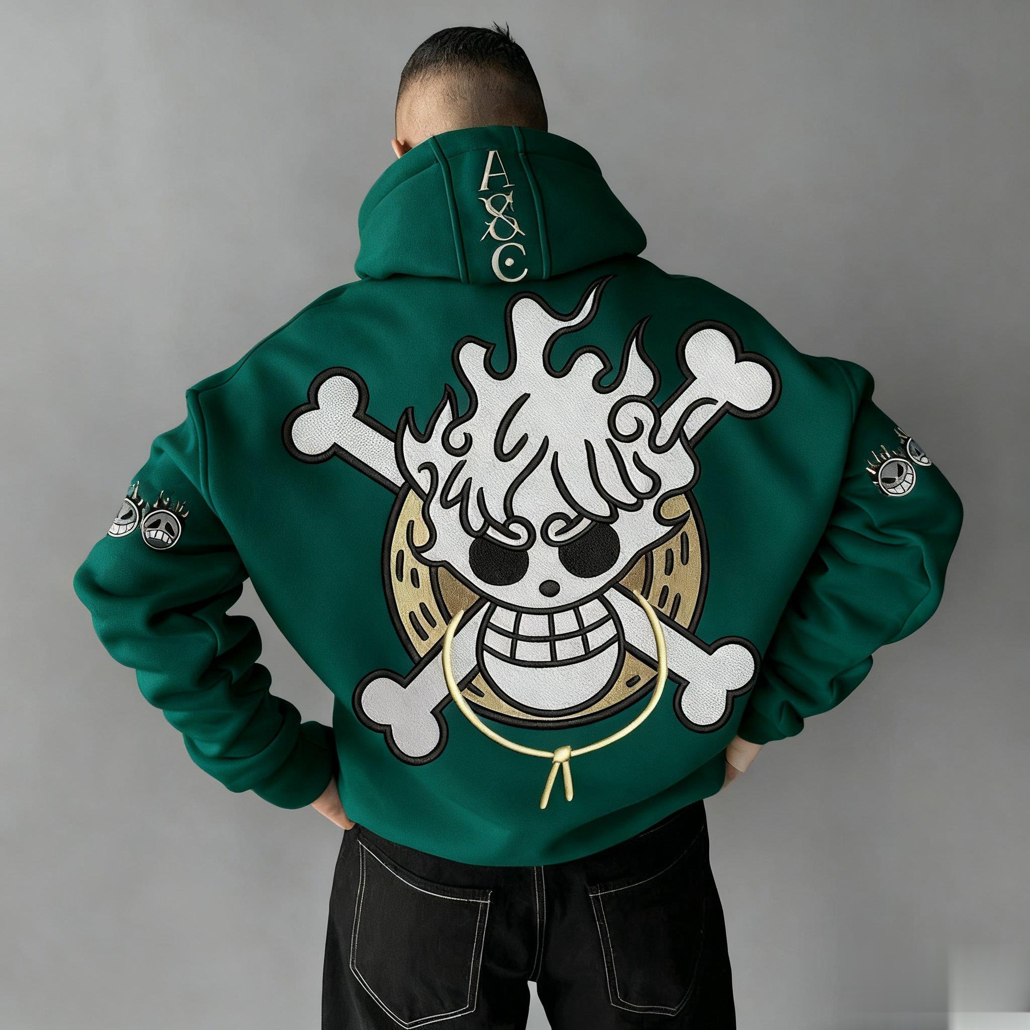 Oversized One Piece Anime Hood - đánh giá và giá Graphic Hoodie Streetwear