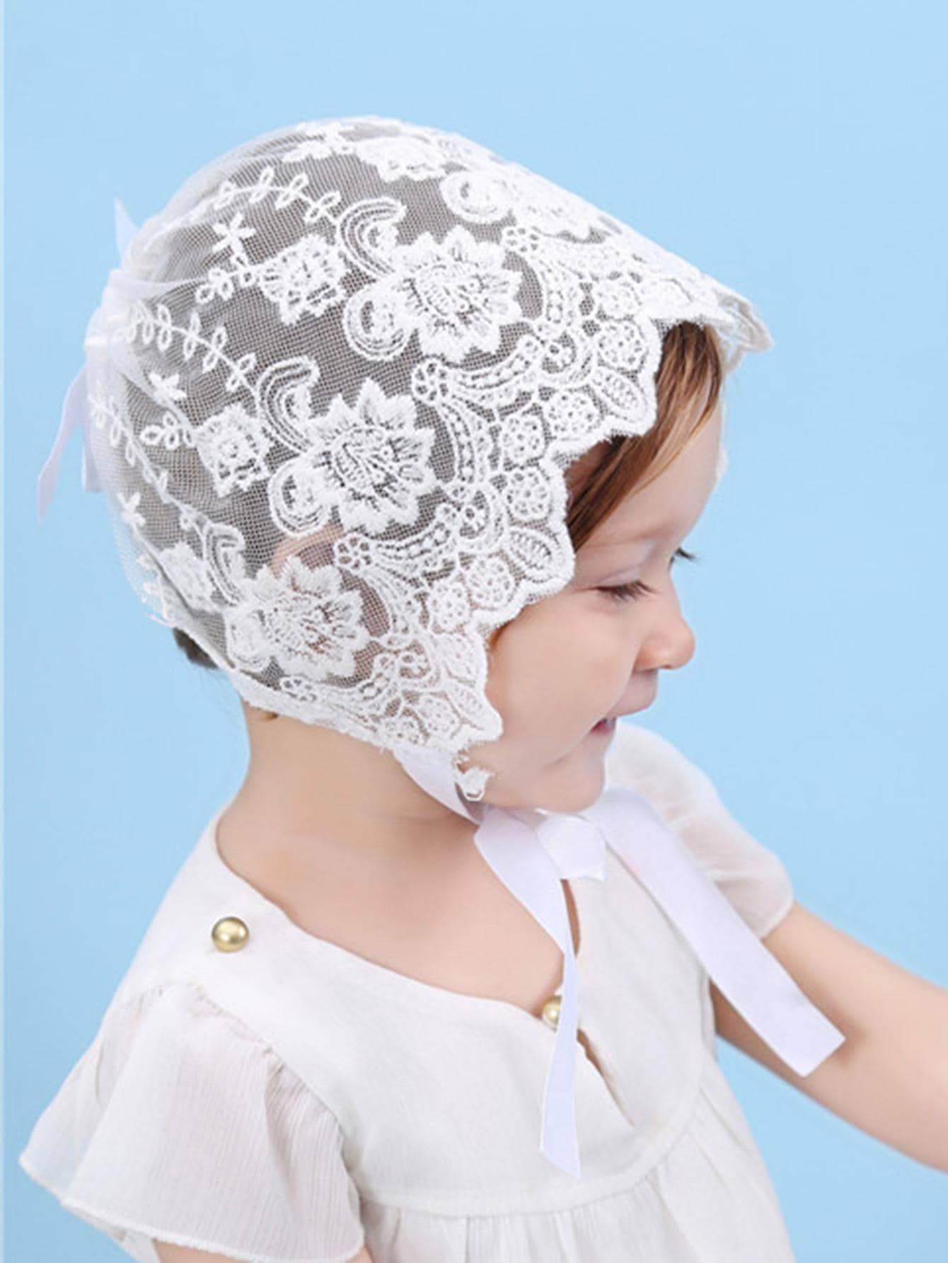 Baby Lace Brim Headband Hat He - đánh giá và giá Bucket Hat Embroidered