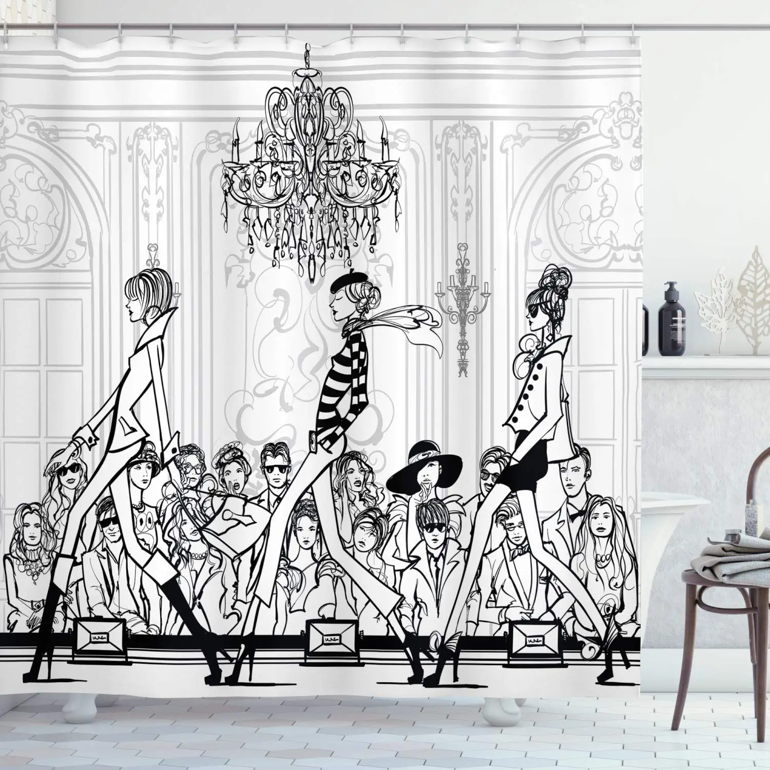 Fashion Woman Shower Curtain M - đánh giá và giá Street Fashion Pose