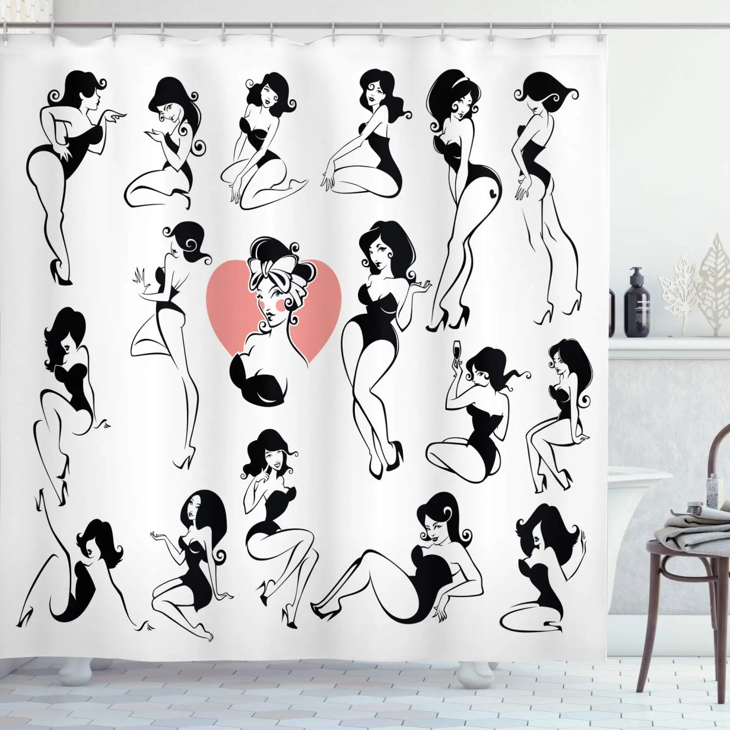 Fashion Woman Shower Curtain M - đánh giá và giá Street Fashion Pose