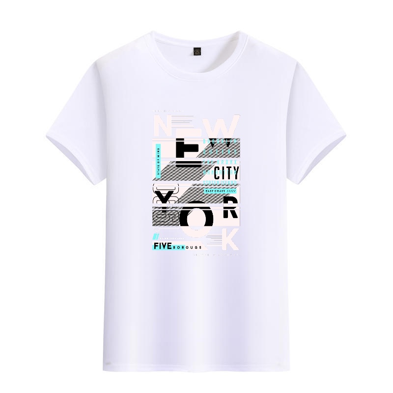 Men's Black Round-Neck Short-S - đánh giá và giá Street Style New York Fashion