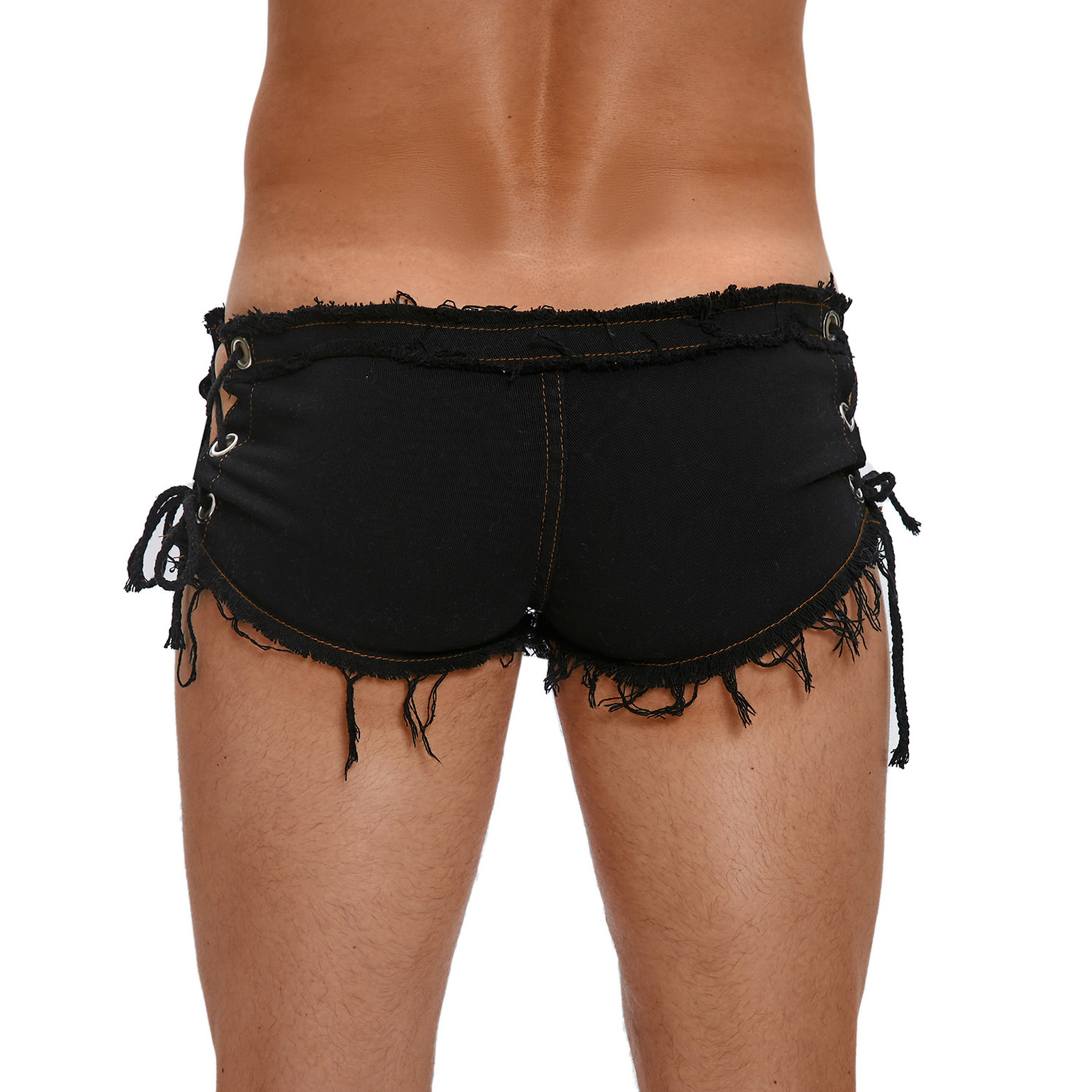 Mens Low Rise Extra Short Hot  - đánh giá và giá Distressed Jean Rip