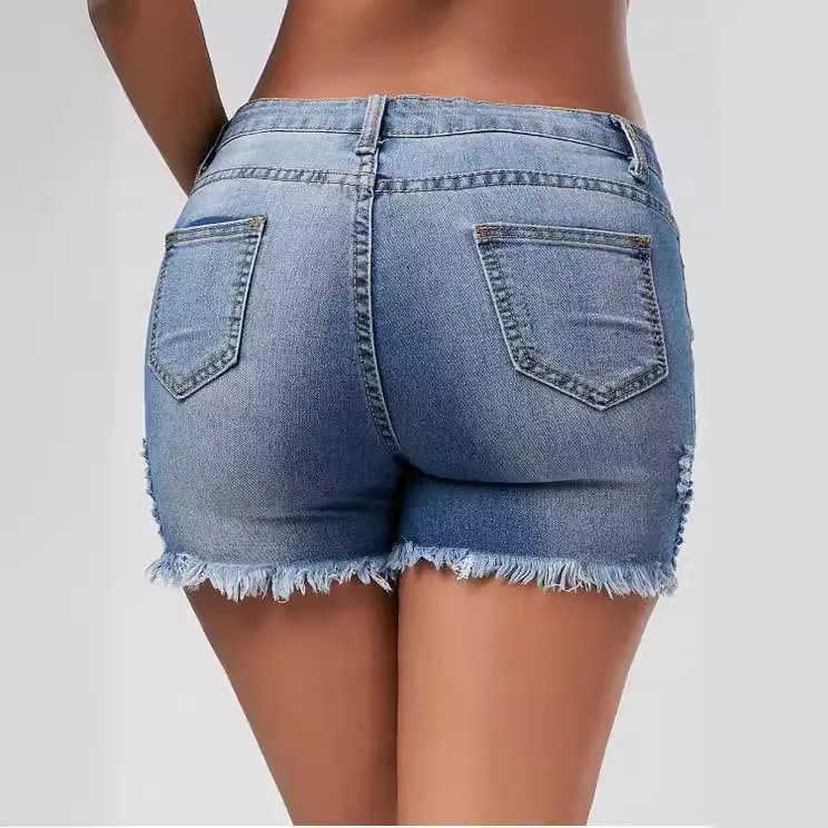 Shorts Women Hole Jeans Short  - đánh giá và giá Distressed Jean Rip