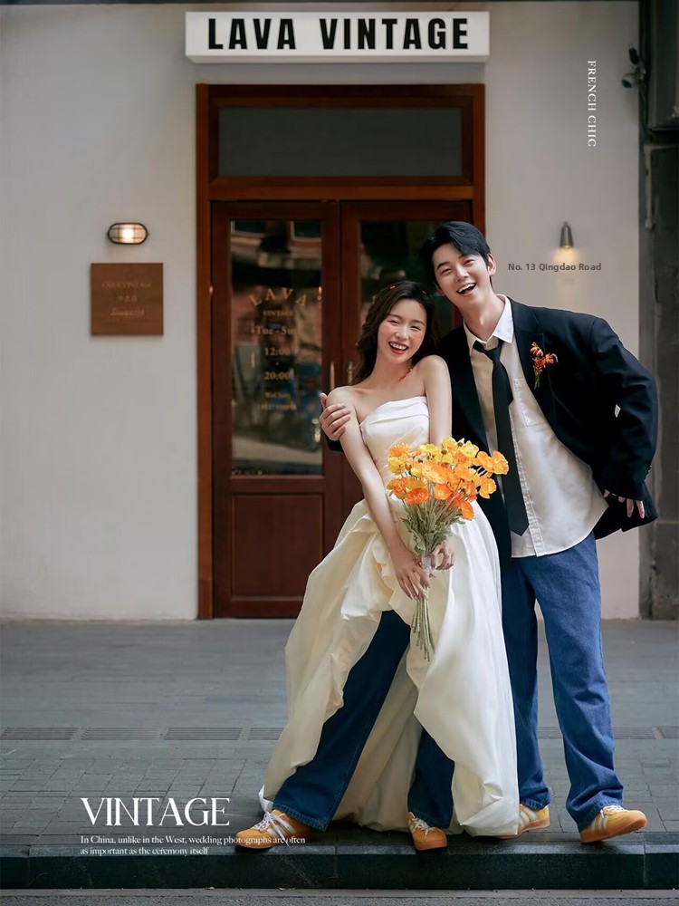 Korean Style Denim Young Coupl - đánh giá và giá Street Fashion Clothing