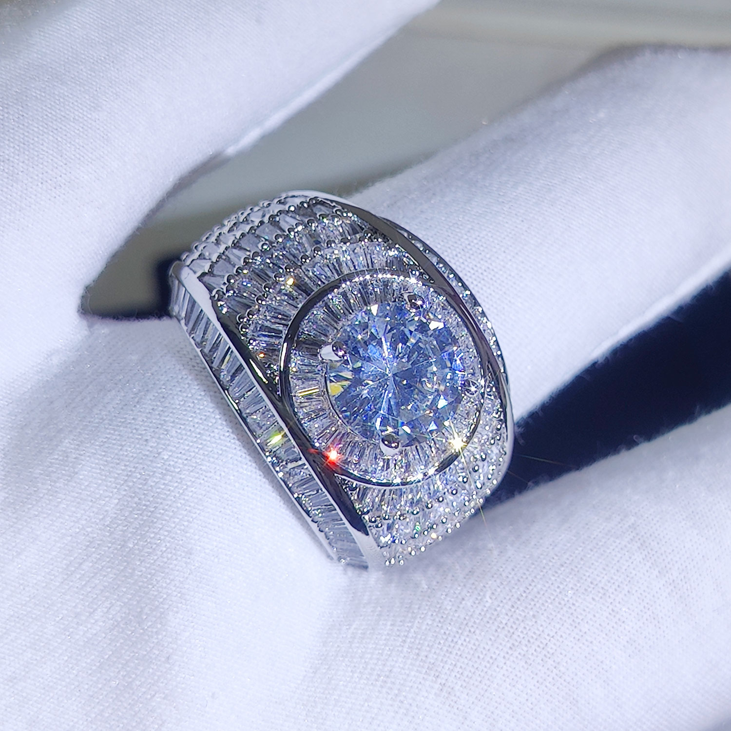 Silver/18k Gold Plated Cluster - đánh giá và giá Street Fashion Rings