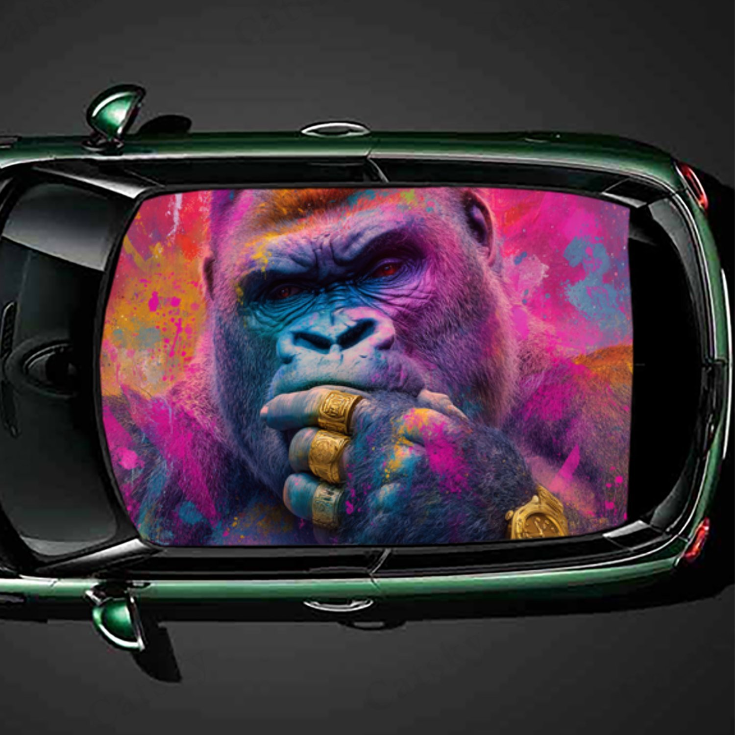 Fashionable Street Art Chimp M - đánh giá và giá Street Fashion Pose