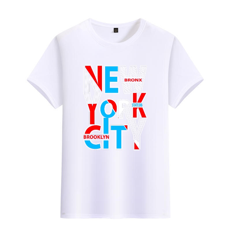 Men's Black Round-Neck Short-S - đánh giá và giá Street Style New York Fashion