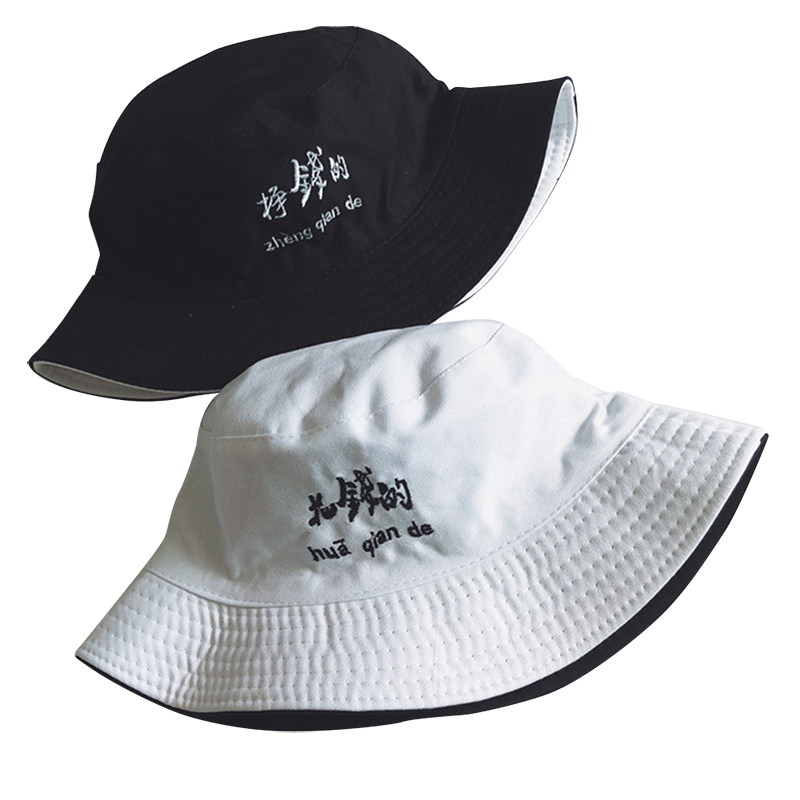 Double Sided Wear Finger Somet - đánh giá và giá Bucket Hat Embroidered