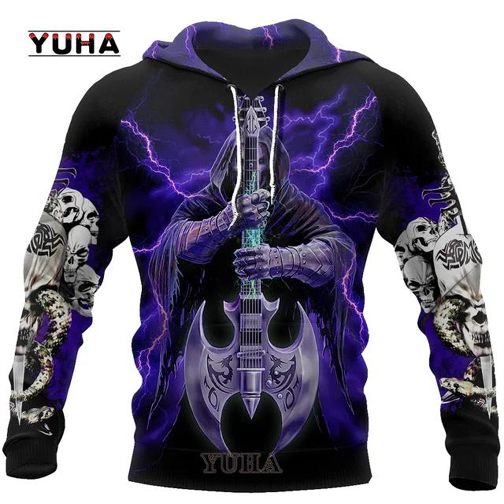 3D Printed Skull Graphics Men' - đánh giá và giá Graphic Hoodie Streetwear