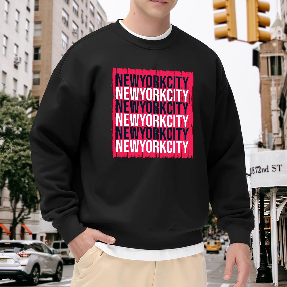 Men's Black Crew Neck Pullover - đánh giá và giá Street Style New York Fashion