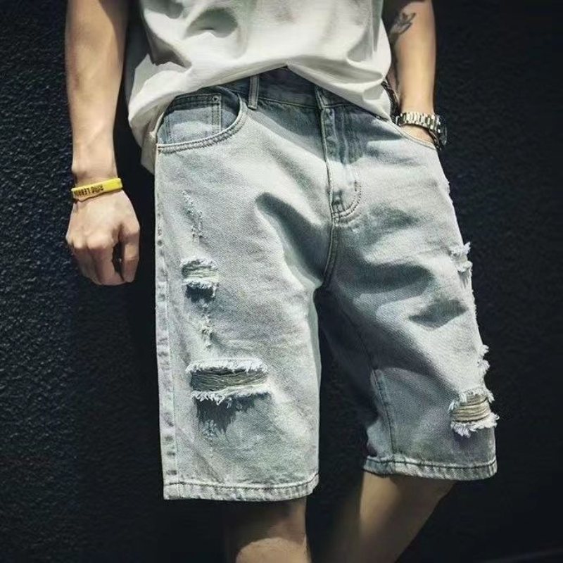 Summer Men's Denim Shorts Retr - đánh giá và giá Street Fashion Hong Kong