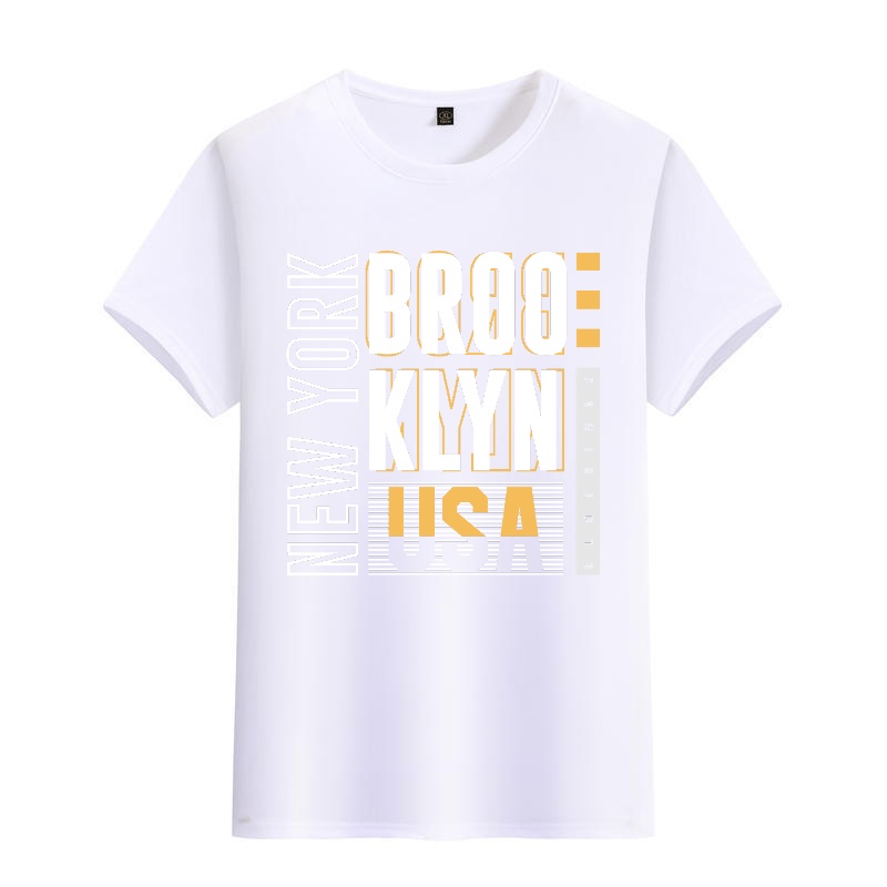 Men's Black Round-Neck Short-S - đánh giá và giá Street Style New York Fashion