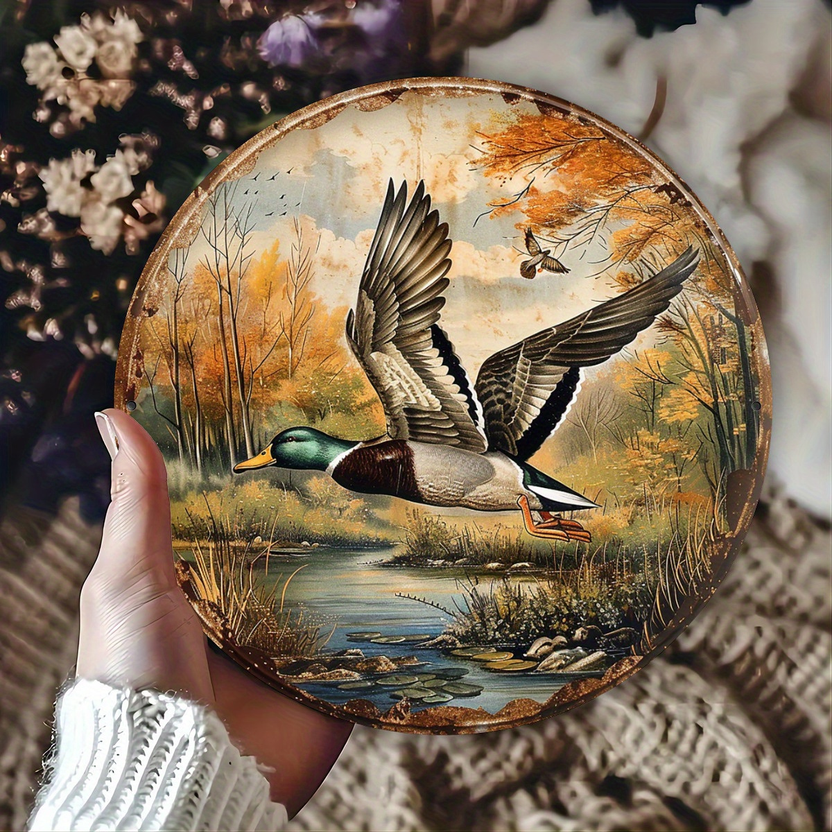 1pc, 8x8 Inch Vintage Wild Duc - đánh giá và giá Street Fashion Blog